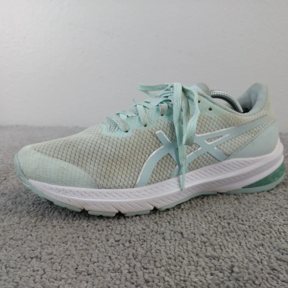ASICS GT-1000 12 Girls Size 6.5 Running Shoes Low Top Green Sneakers Athletic